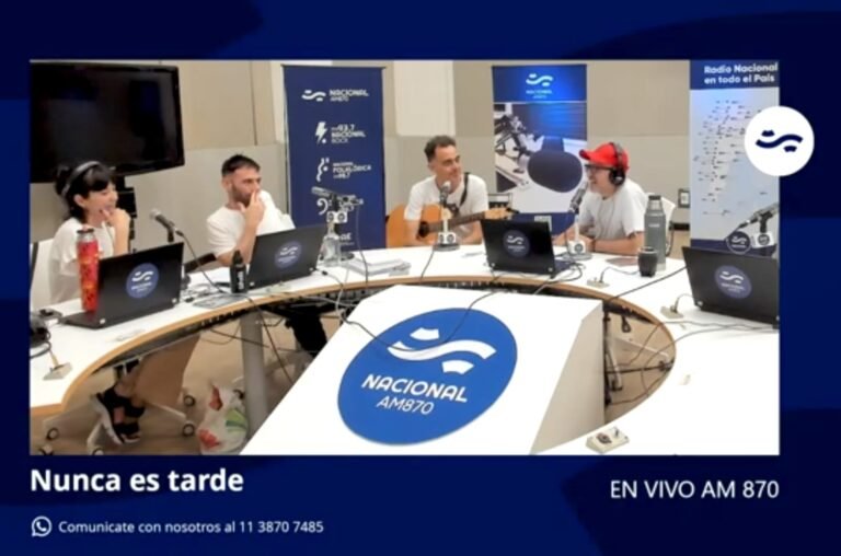 Tonga Galván en «Nunca es tarde» Radio Nacional