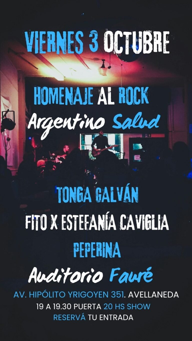 Presentación de «Acústico y Emotivo » – El viernes 3 de octubre